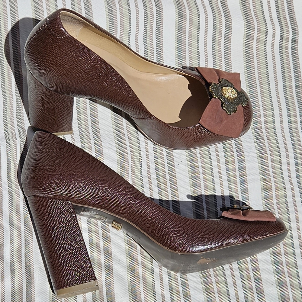 Lança Perfume brown leather bow Loafer 7